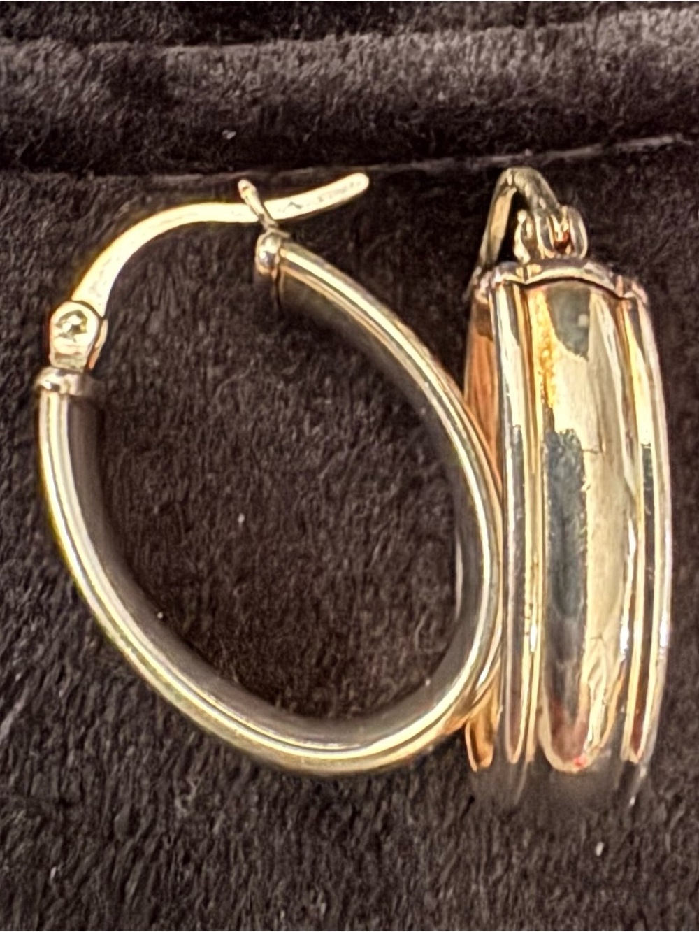 Silver-Tone Hoop Earrings with Polished Finish